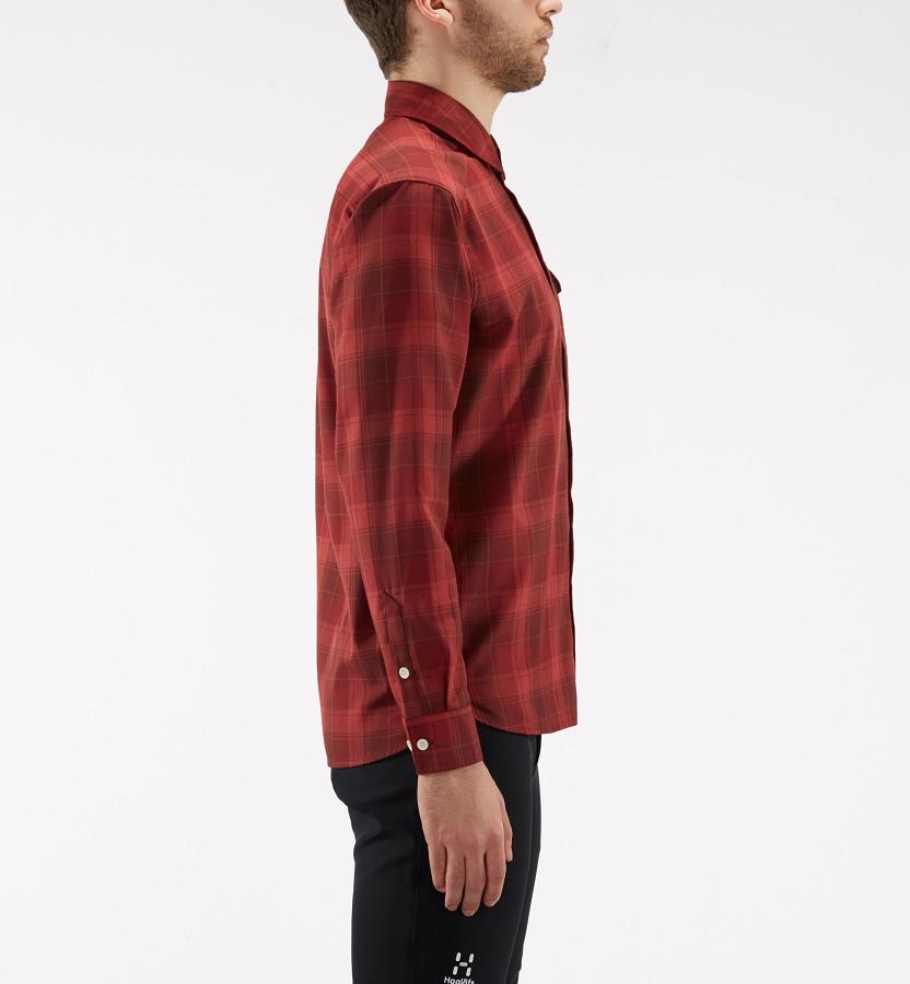 Haglöfs Mens Tarn Flannell Shirts Red New Zealand 02485AKMI
